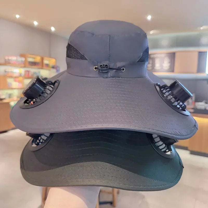 SolShade™ - Breezy Solar Fan Sun Hat