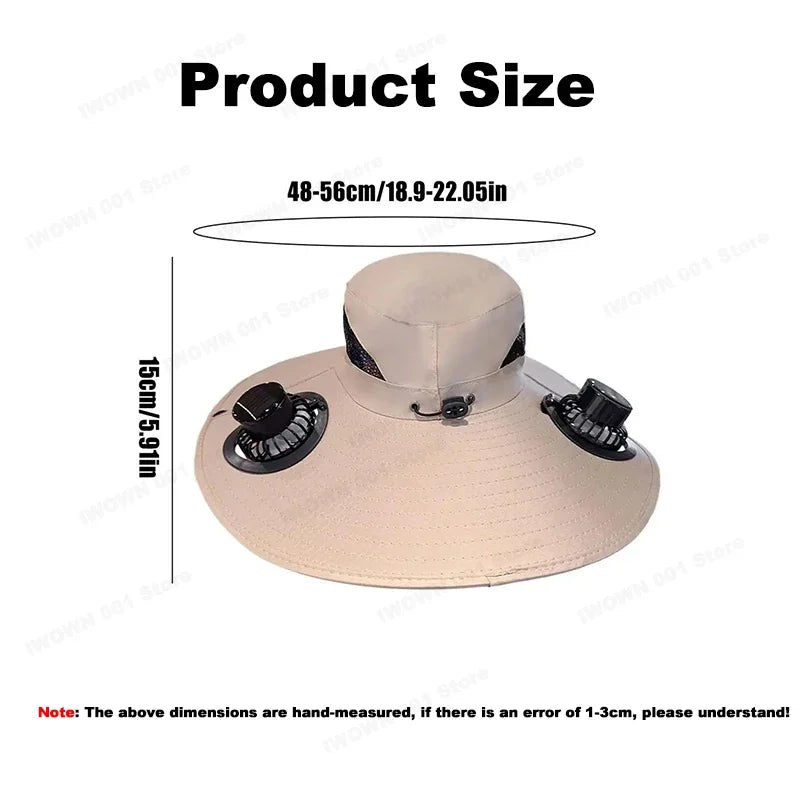SolShade™ - Breezy Solar Fan Sun Hat