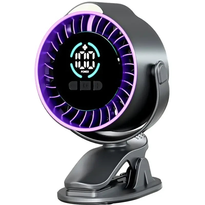 BreezeRide™ USB Rechargeable Car Fan