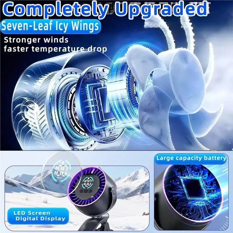BreezeRide™ USB Rechargeable Car Fan