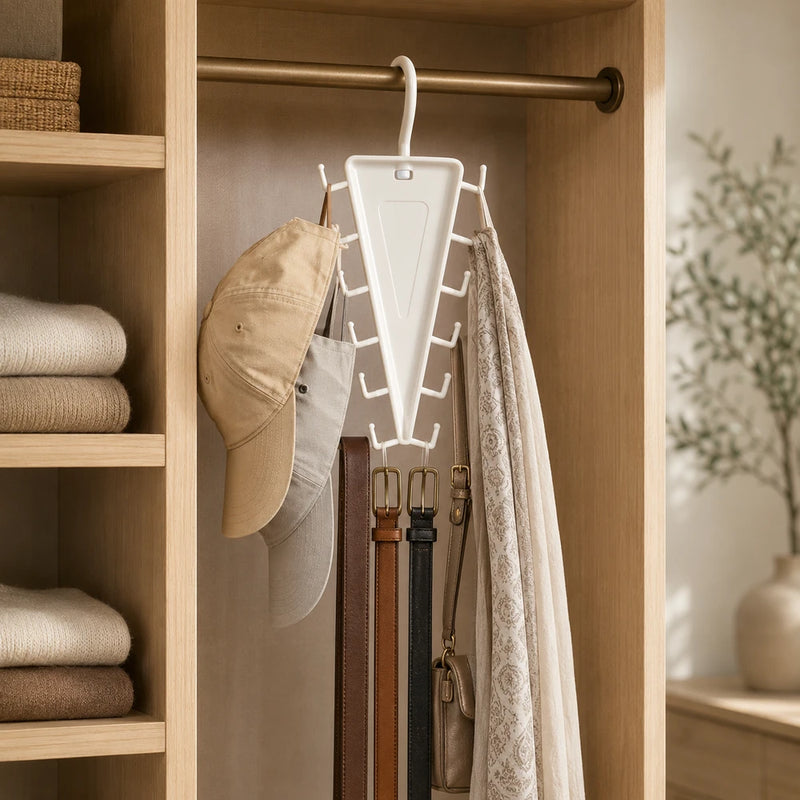 VortiVibe™ Rotating V-Shaped Closet Organizer
