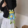 HopBag™ Crochet Frog Crossbody Bag