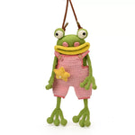 HopBag™ Crochet Frog Crossbody Bag