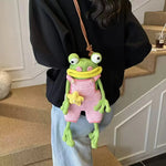HopBag™ Crochet Frog Crossbody Bag