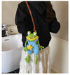 HopBag™ Crochet Frog Crossbody Bag