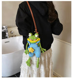 HopBag™ Crochet Frog Crossbody Bag