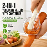 PeeliPro™ 2-in-1 Vegetable Peeler with Container