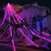 Giant LED Halloween Spider Web Lights