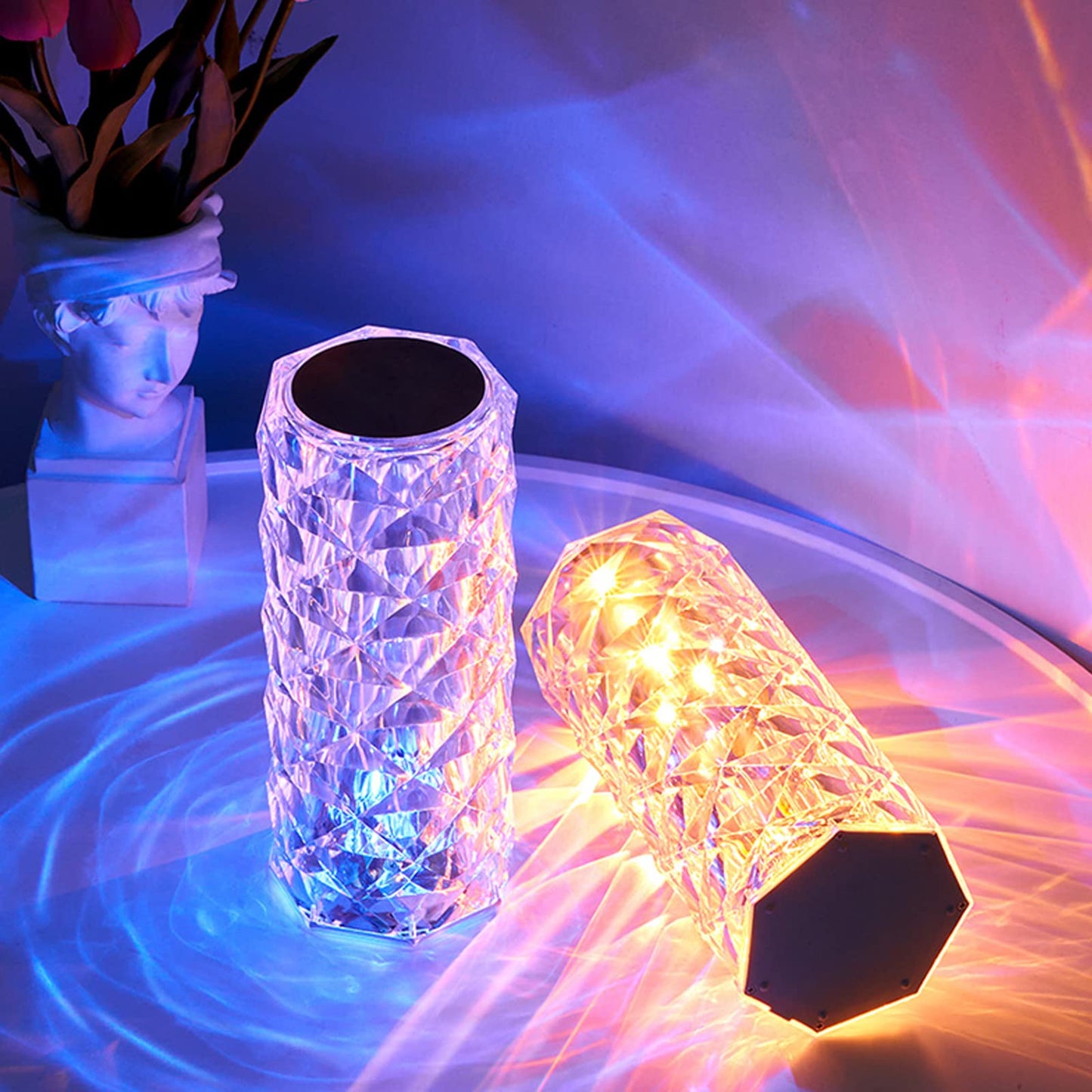 DiamondGlow™ Crystal Rose Night Lamp