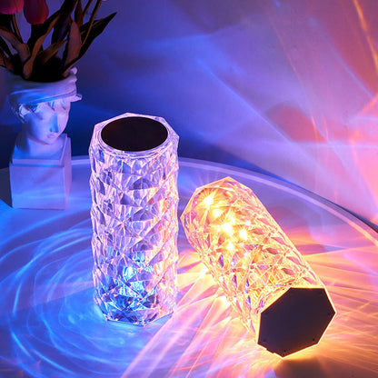 DiamondGlow™ Crystal Rose Night Lamp