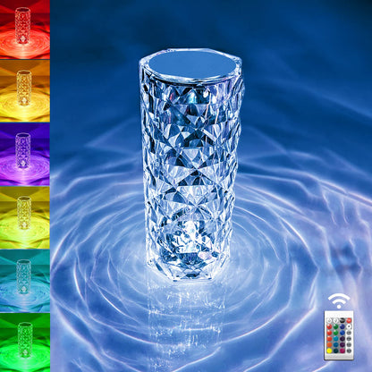 DiamondGlow™ Crystal Rose Night Lamp