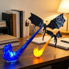 3D Printed Dragon Flame Desk Light