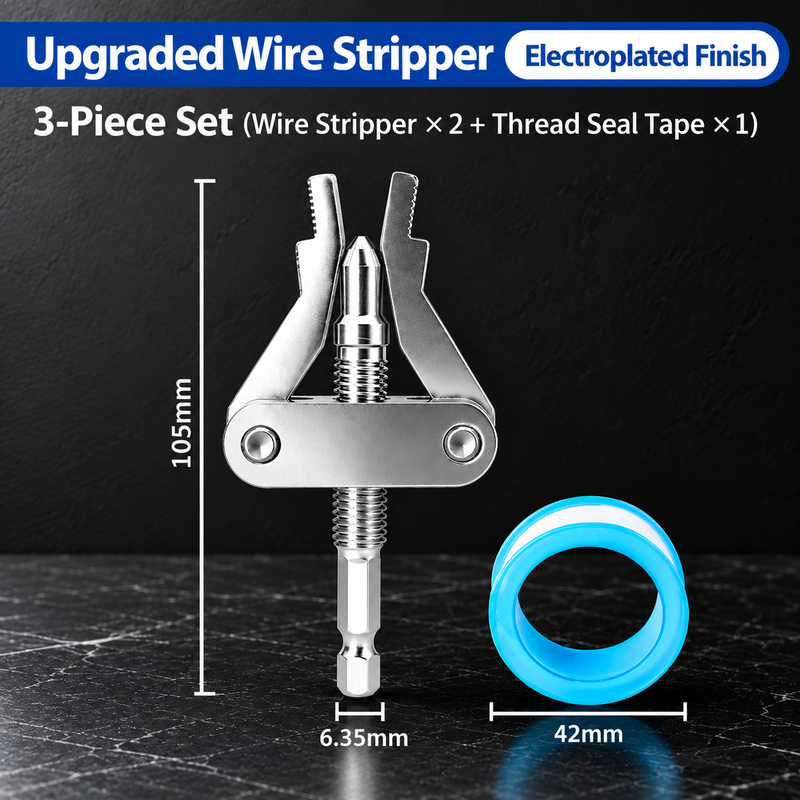 3-Piece Broken Pipe Extractor Repair Tool
