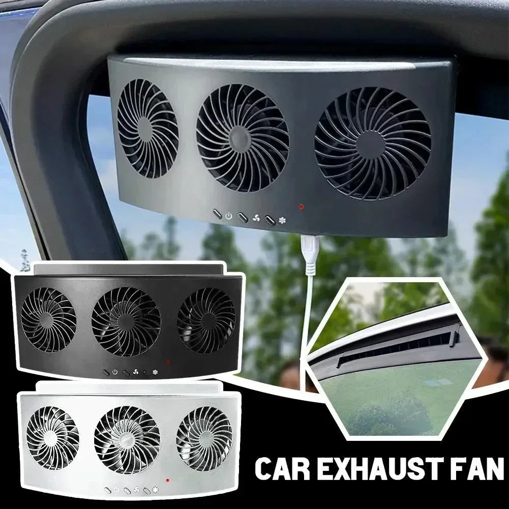 SolBreeze™ - Eco Solar Car Cooler Fan