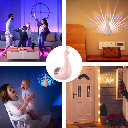 LumiPlume™ Peacock Glow Lamp