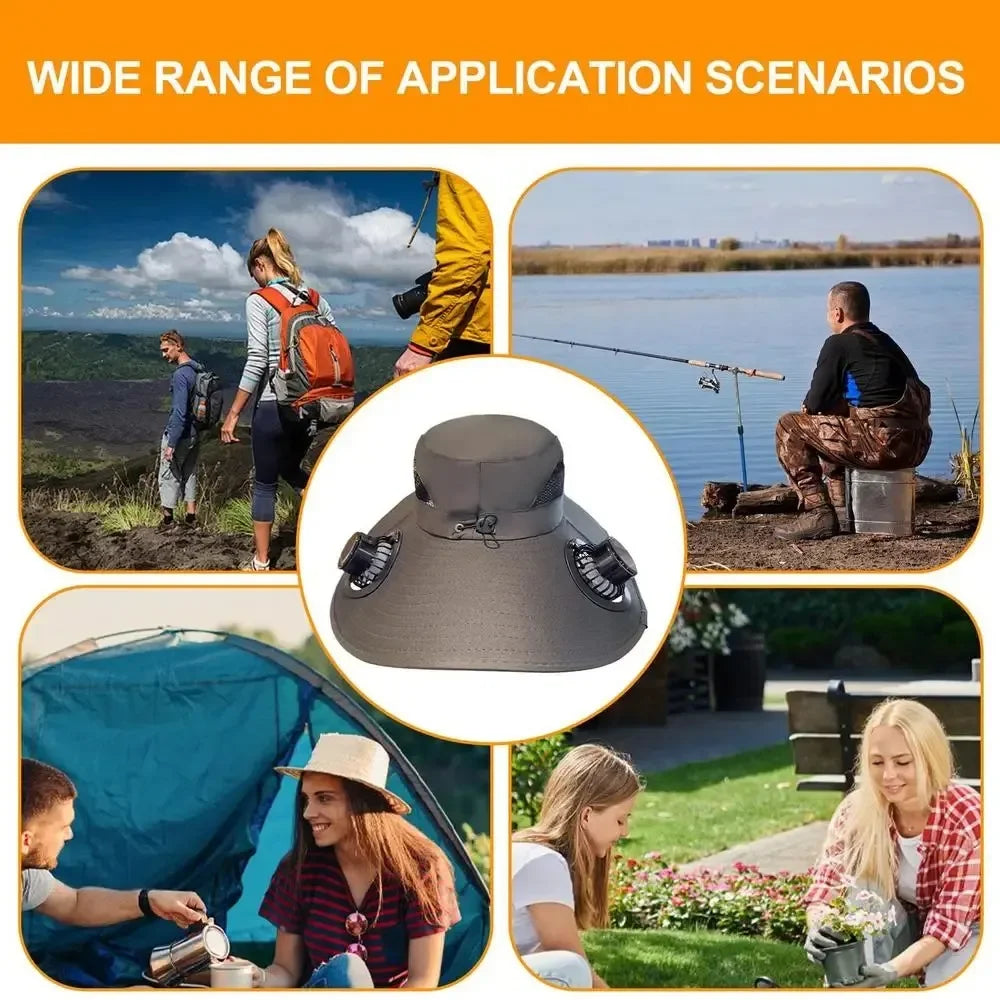 SolShade™ - Breezy Solar Fan Sun Hat