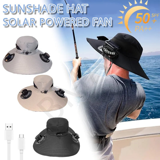 SolShade™ - Breezy Solar Fan Sun Hat