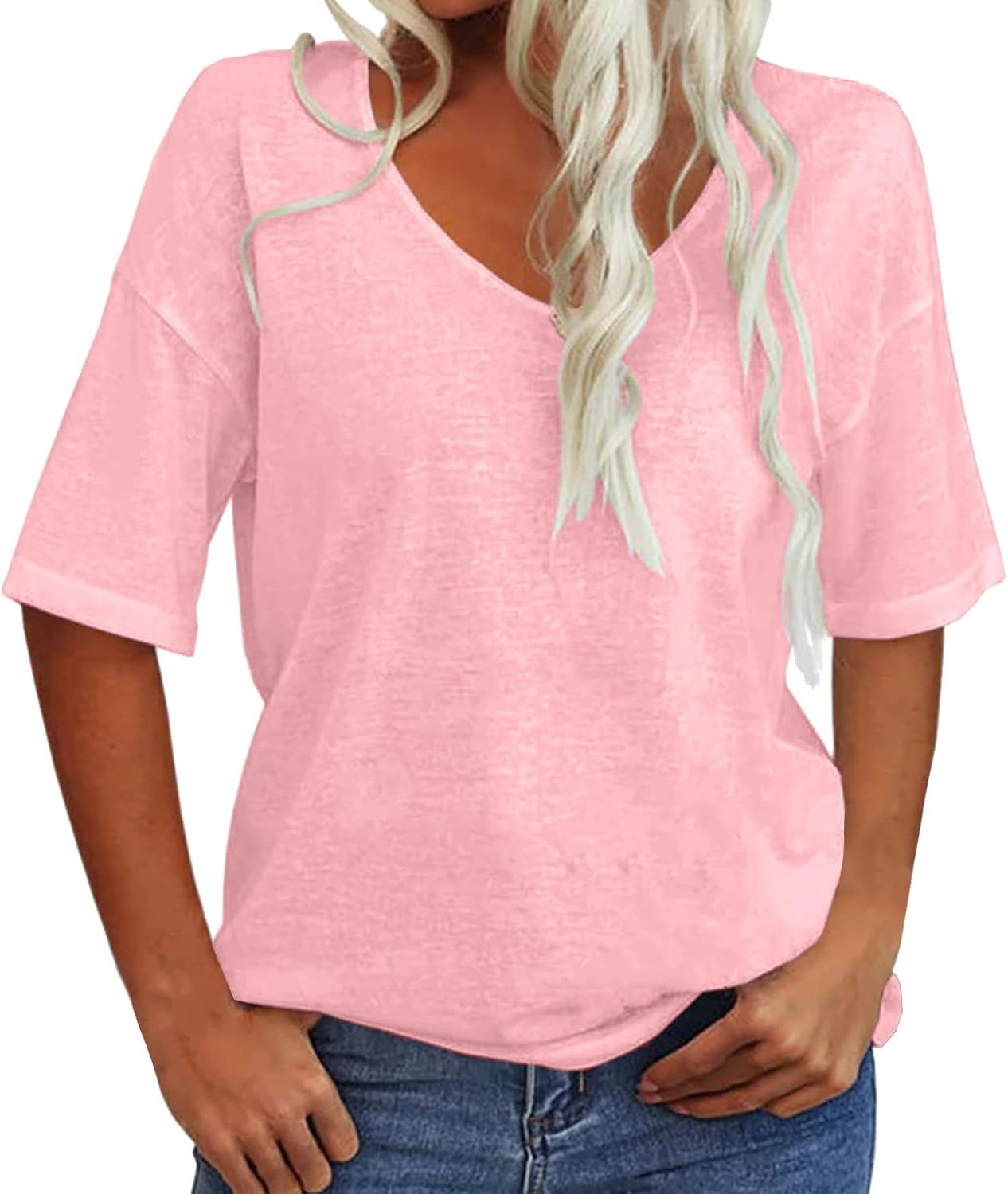 Velora™ - Boho Chic Women's V-Neck T-shirt