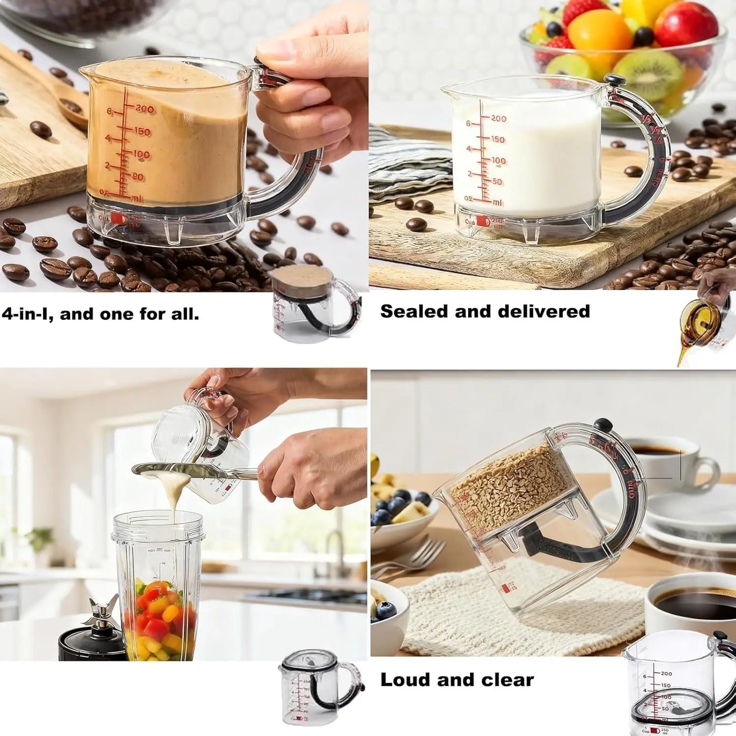 FlexiCup™ - Adjustable Kitchen Measuring Cup