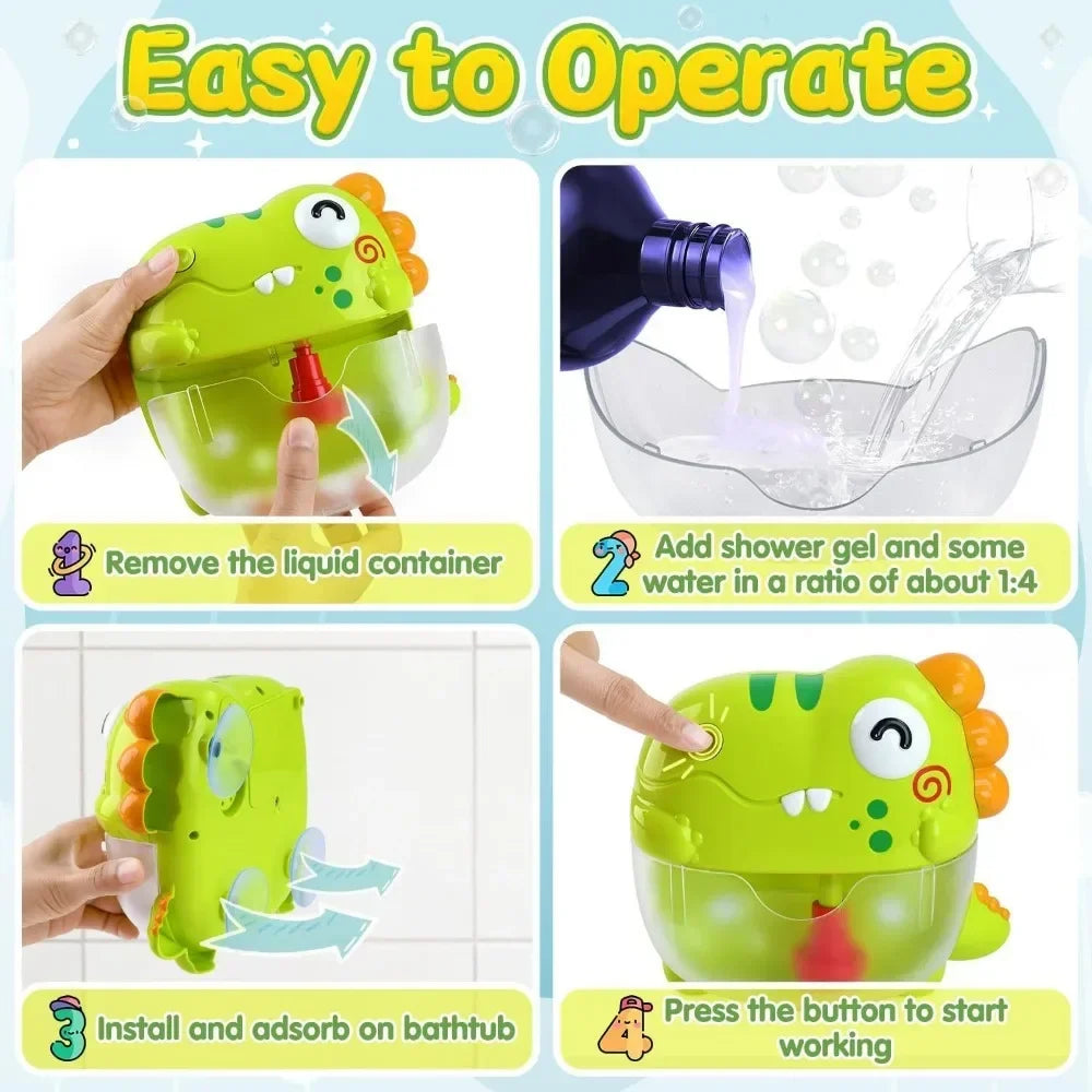 DinoFoam™ - Dino Bubble Fun for Bath Time