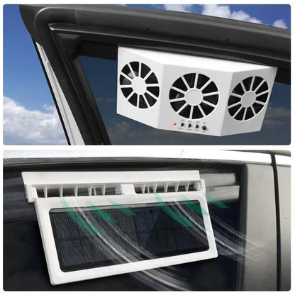 SolBreeze™ - Eco Solar Car Cooler Fan