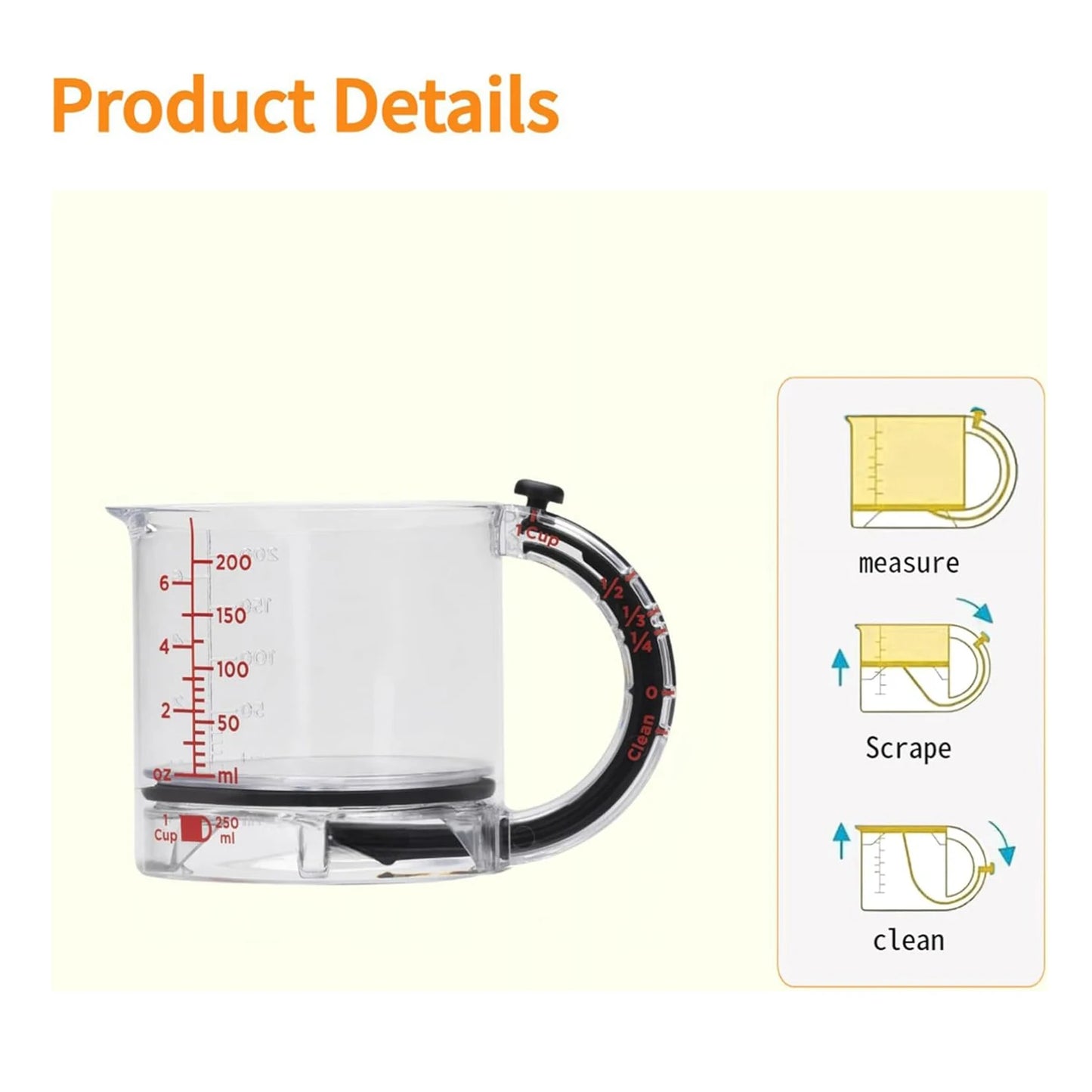 FlexiCup™ - Adjustable Kitchen Measuring Cup