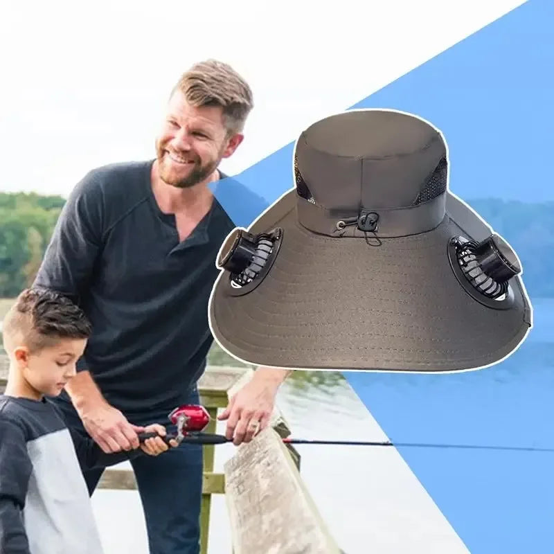 SolShade™ - Breezy Solar Fan Sun Hat