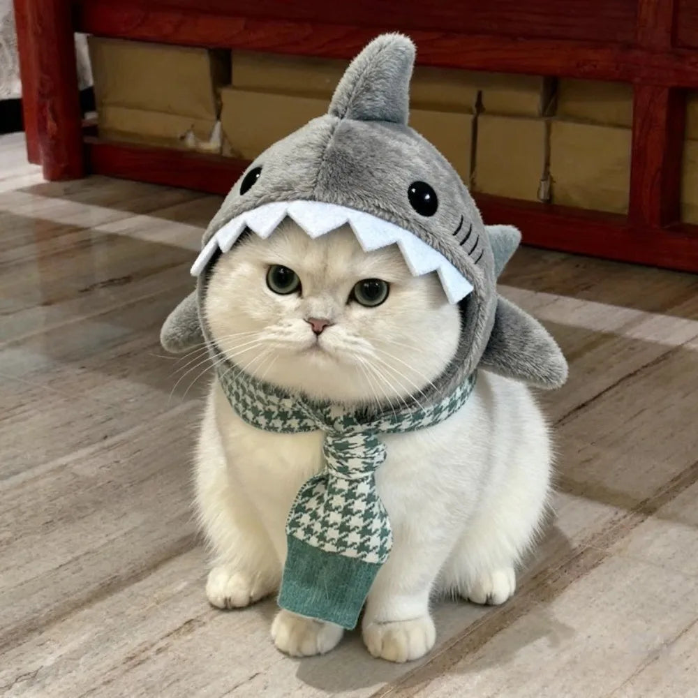 Sharkitty™ - Shark Cat Cozy Costume Hat