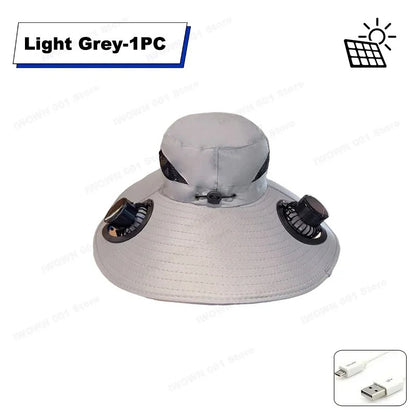 SolShade™ - Breezy Solar Fan Sun Hat