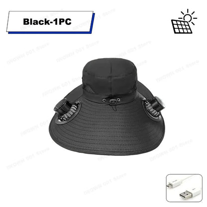 SolShade™ - Breezy Solar Fan Sun Hat
