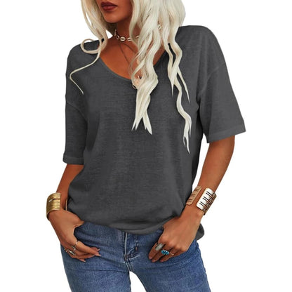 Velora™ - Boho Chic Women's V-Neck T-shirt